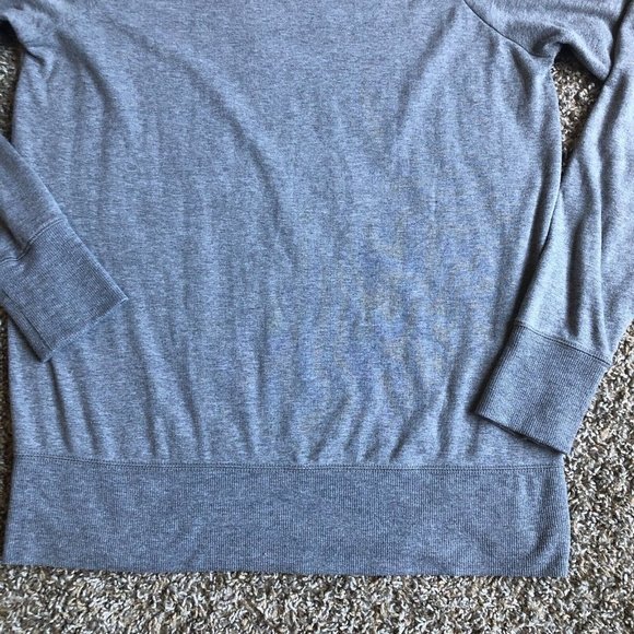 Gaiam Sweater Womens Medium Gray Pullover Long Sleeve Casual Zipper Lightweight - Picture 7 of 12